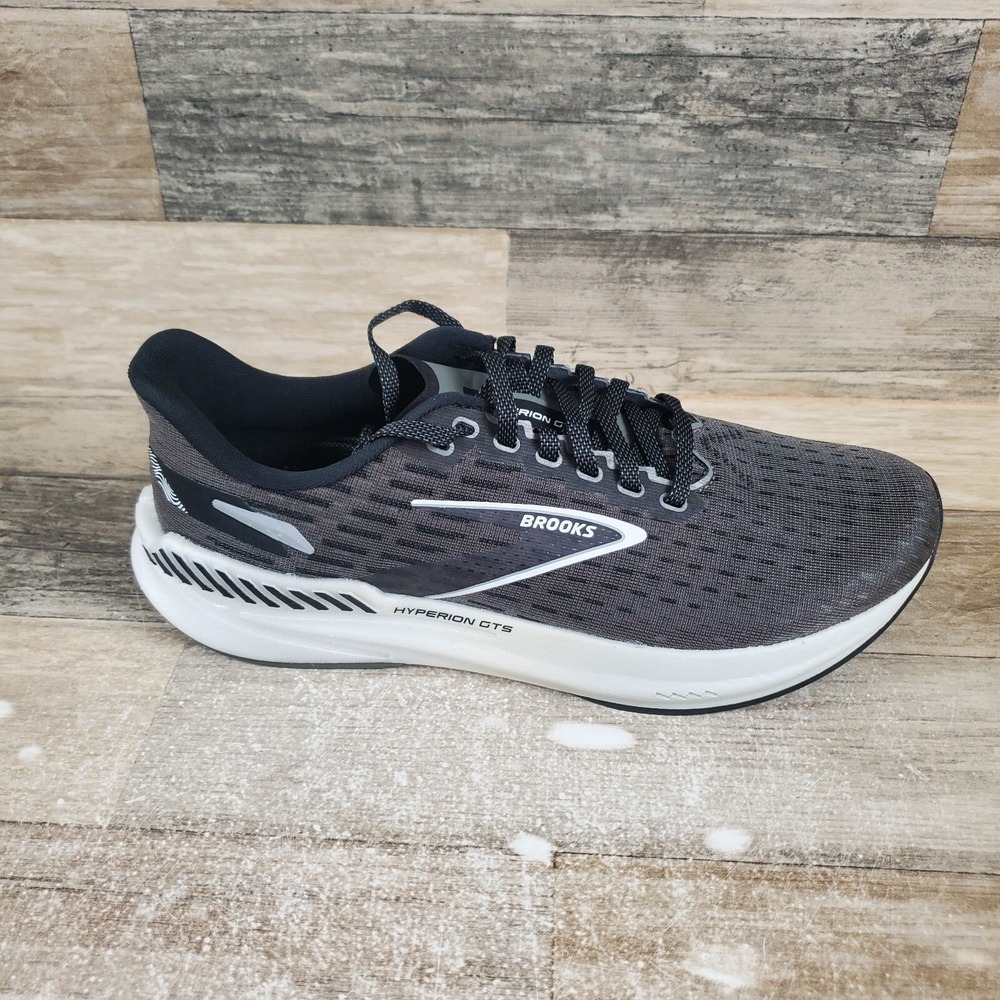 Brooks Hyperion GTS Mens Shoes Sz 8.5 B Road Running Gunmetal Black Sneaker